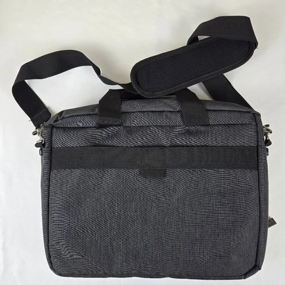 Samsonite Gray Computer Laptop Travel Bag Double Handles Detachable Strap